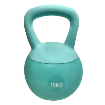 彩色軟壺鈴 綠色 10kg 1個 - 柔軟舒適，安全健身