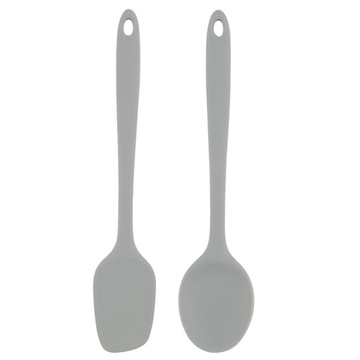2deco 矽膠鏟+矽膠刮杓  矽膠鏟 + 矽膠刮杓  灰色  1組