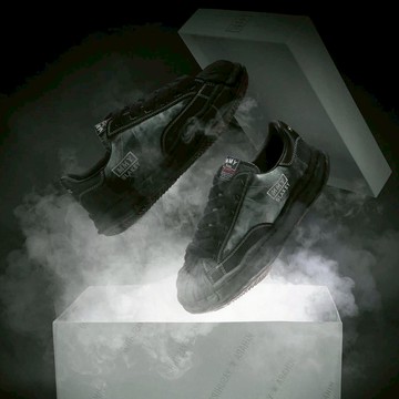 MAISON MIHARA YASUHIRO x ATMOS x #FR2 BLAKEY LOW 黑白煙燻 溶解鞋 三方聯名 MMY