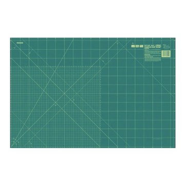 OLFA 裁布墊 90 x 60cm - 專業裁剪墊板，精準耐用，適用於服裝拼布手工藝  綠色