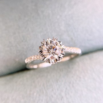 璽朵珠寶 [ 18K金 30分 50分 雪花 鑽石 戒指 ]  微鑲工藝 鑽石權威 婚戒顧問 婚戒第一品牌 鑽戒 GIA