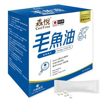 【CenTree 森悅】毛魚油 6顆粒×25入裝