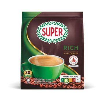 SUPER超級三合一即溶咖啡30入-特濃