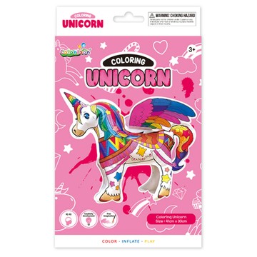畫畫玩具 韓國【Colorloon】3D造型手繪紙氣球-獨角獸系列 (手繪DIY 兒童勞作 兒童玩具 親子DIY手作)