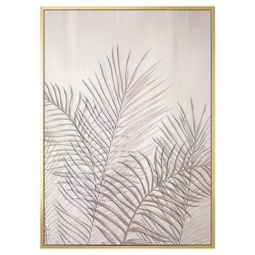 菠蘿選畫所 典雅棕櫚掛畫 BFLE3425G 40 x 30cm 金色畫框 北歐風掛畫  1個