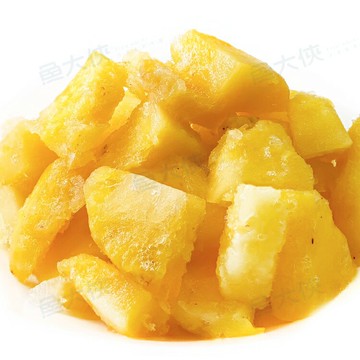 台灣-冷凍鳳梨切塊(500g/包)#冷凍水果#無添加-2H1A【魚大俠】AR273