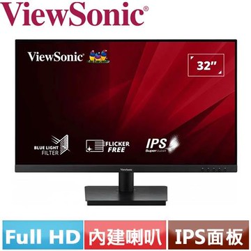 ViewSonic優派 32型 VA3209-MH 超廣角顯示器