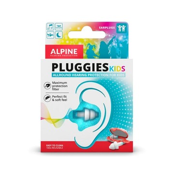 ALPINE Pluggies Kids 兒童耳塞 小朋友專用 防噪音 防水 洗澡 游泳 讀書 睡覺 耳塞【黃石樂器】