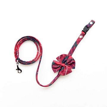 經典格紋寵物牽繩-S/M/L【ZAZAZOO】