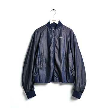 SOMETHING｜女裝｜螺紋拼接輕薄防風夾克外套