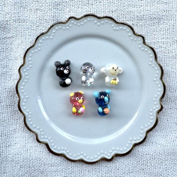 動物果凍公仔造型胸針/別針 - 老虎/海豹/猴子/豬/無尾熊