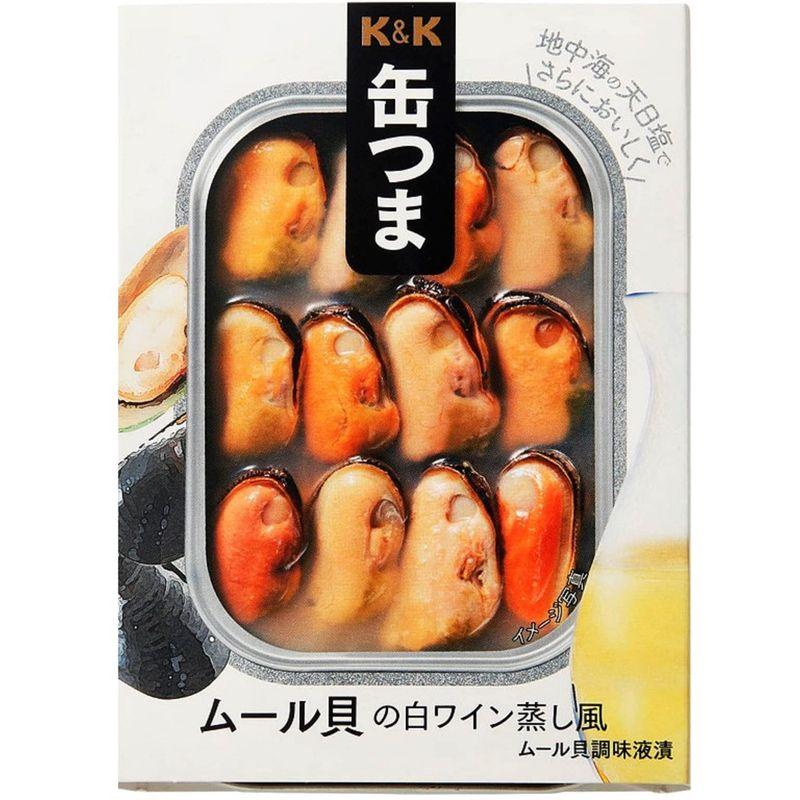 国分 KK 缶つま ムール貝の白ワイン蒸し風×2個 キャンプ アウトドア おつまみ