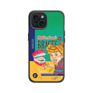 iPhone 15 SolidX 黑 - 山羊先生 - 牙套妹妹