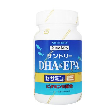 (無集點貼紙)SUNTORY三得利  DHA ＆ EPA + 芝麻明E 120錠/瓶【i -優】