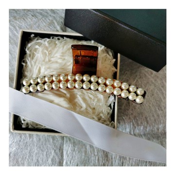 梨花HaNA  韓國雙層細緻珍珠．簡單好上手大髮量抓夾