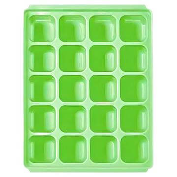 tgm 馬卡龍 白金矽膠副食品冷凍儲存分裝盒 美國FDA SGS檢驗合格 可微波爐/洗碗機/冰箱使用  10g  綠色  1個