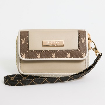 PLAYBOY - 卡片包(附手挽帶) Brilliant系列 - 米色