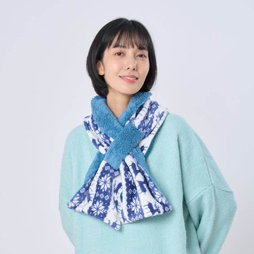 雙色雙面抓絨毛圍巾 (兩色)【寒流保暖對策- 聖誕禮物】