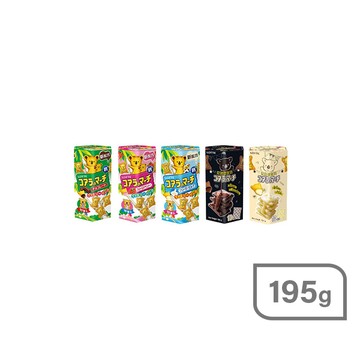 樂天小熊餅乾家庭號195g-多款任選