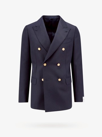 Wool blend blazer - CARUSO - gender_Man