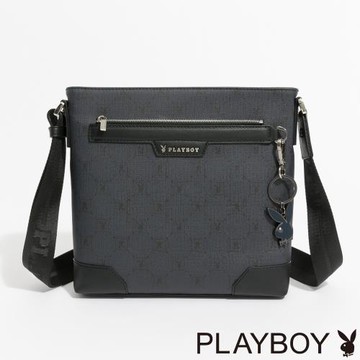 PLAYBOY - 下沉式斜背包  Mbition系列 - 深藍色