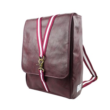 AMINAH-紫色鉤扣兩用後背包