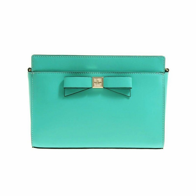 ケイトスペード KATE SPADE リボンショルダーバッグ レザー ミントグリーンWKRU3042 中古 未使用 xmas | LINEショッピング