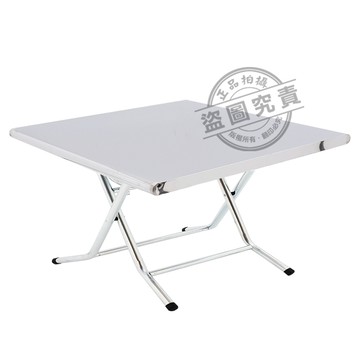 ABIS 客製商品-第二代升級版430不鏽鋼折疊桌/露營桌/料理桌/拜拜桌(3尺X3尺-低腳款59CM)-1入