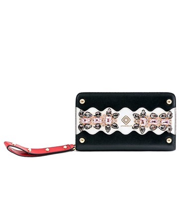 ANDERLOS 寶石手拿包 深邃黑