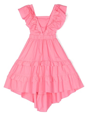 Monnalisa - layered maxi dress - kids - Cotton - 11 - Pink