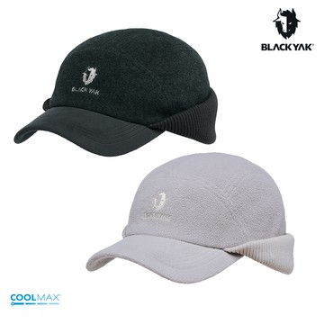 【BLACKYAK】RIB FLAP遮耳棒球帽(淺卡其/深灰)-刷毛保暖 快乾汗帶 遮耳|BYDB2NAG04
