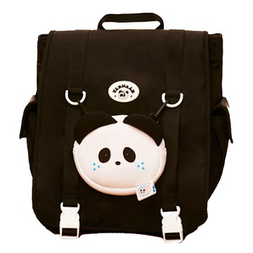 Vanwalk 出走 卡通熊貓造型後背包 V2788  黑白熊貓  28 x 12 x 31cm