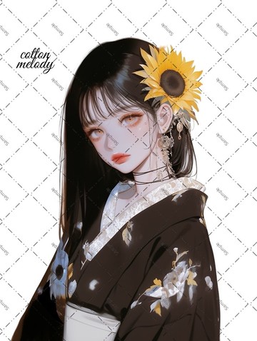 original sticker no.1862 人物貼紙 原創貼紙 原創人物貼紙 裝飾貼紙 cotton melody