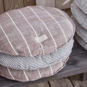OYOY Kyoto永續系列 - 圓形坐墊 - 經典黑白