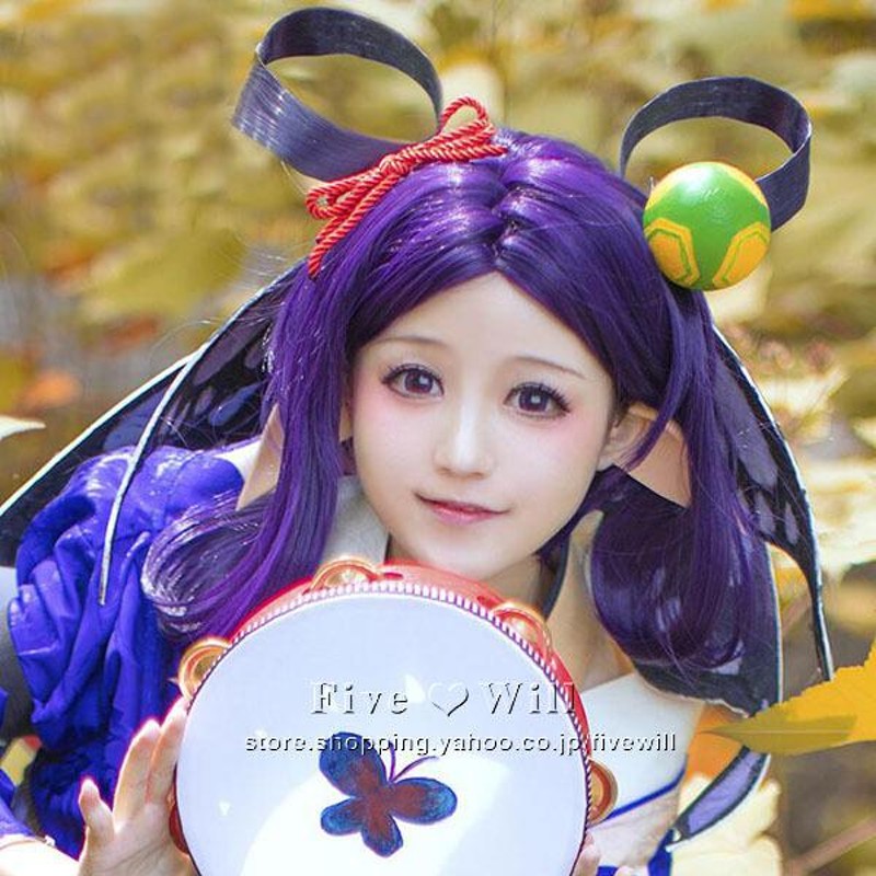 送料無料◇陰陽師 風 胡蝶精 コスプレ ウィッグ かつら WIG 高温耐熱