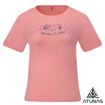 【ATUNAS 歐都納】女循環短袖排汗抗菌T恤A6TS2625WC密瓜橙