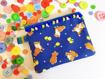 柴犬柴柴手作零錢包票卡包小物包