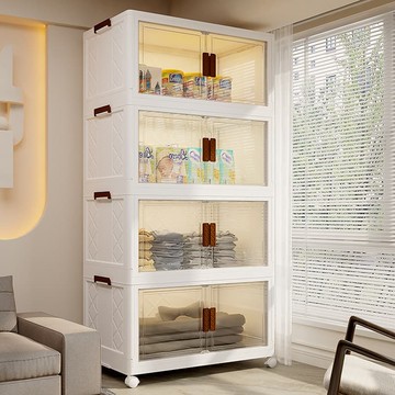 【店家優選】物架塑料零食櫃寶寶兒童衣服玩具收納儲物櫃