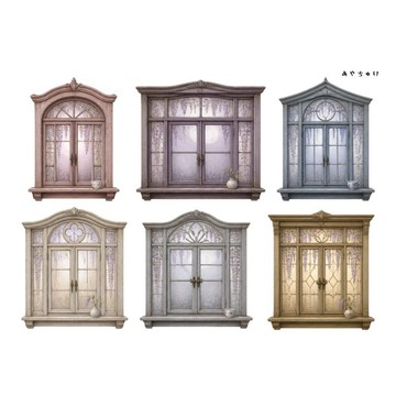 【9 月新品】20-150-0187 剪裁紙 幻想復古浪漫喫茶店