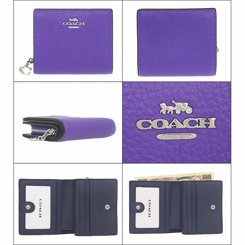 コーチ COACH 財布 二つ折り財布 FC2862 C2862 スポーツパープル