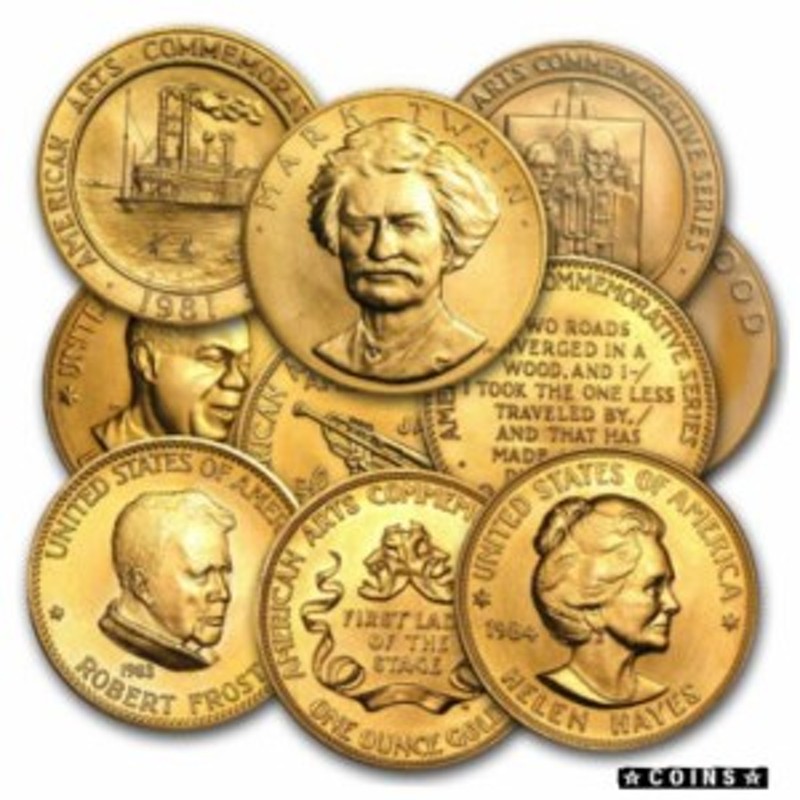 アンティークコイン U.S. Mint 1 oz Gold Commemorative Arts Medal