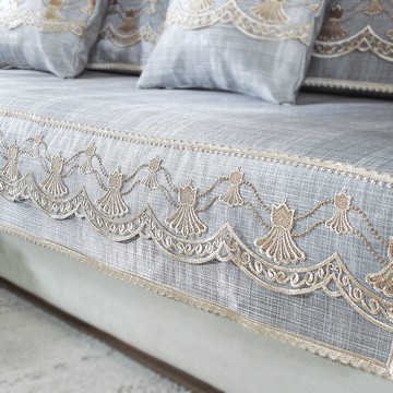 樂天精選~夏季冰絲沙發墊涼席墊夏天款套簡約防滑貴妃定制客廳通用蕾絲- 雙11全館免運