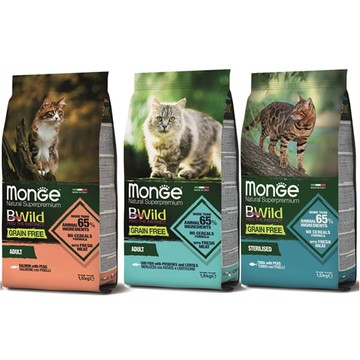 MONGE 瑪恩吉- 1.5kg BWILD真野無穀系列 貓飼料 (貓主食/貓乾糧/貓飼料)