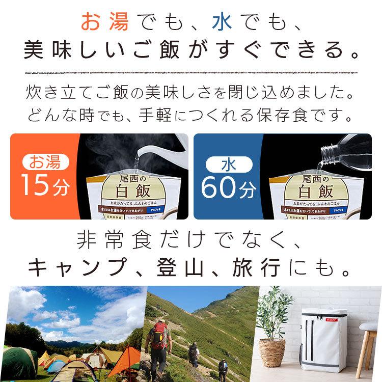 非常食 防災食 アルファ米 きのこごはん1食分 2001 アルファ米 ごはん きのこごはん 備蓄 災害食 避難食 国産米 尾西食品