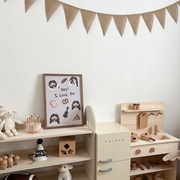 JIN CHA GOD-海報系列 Hey! I love you手繪款耶穌海報/基督/海報