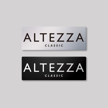 ALTEZZA-CLASIC/鋁牌飾貼 SunBrother孫氏兄弟 金屬質感 防水 鋁牌 車貼