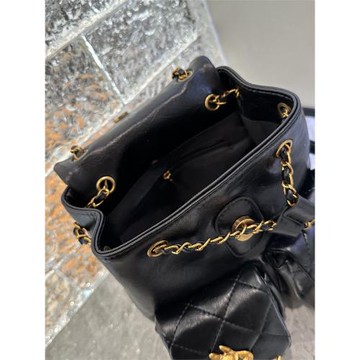 高級感氣質菱格背包女雙肩包女2025新款書包網紅書包鏈條包小包包