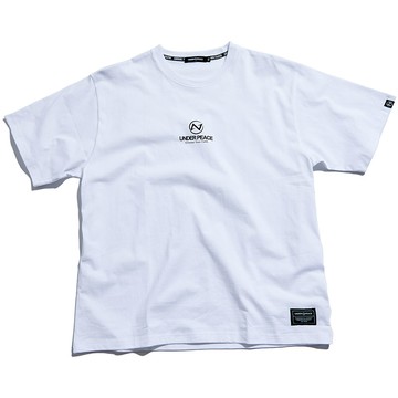 UNDER PEACE 23AW UNIFORM LOGO / TEE 短T (白色)