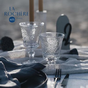 法國larochere玻璃杯amboise復古雕花酒杯高腳杯法式宮廷復古杯