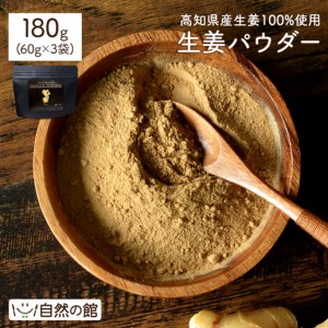 高知県産生姜100%使用 生姜パウダー 60g×3個セット GINGER POWDER ジンジャーパウダー 美容 送料無料 非常食 保存食